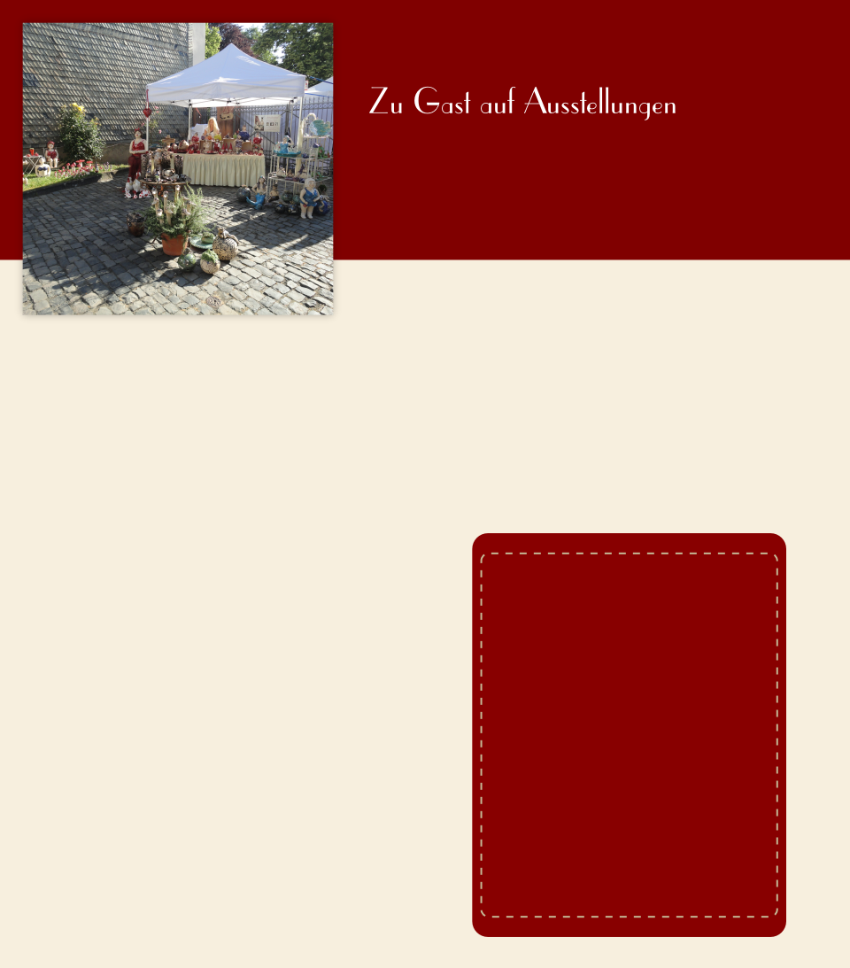 Zu Gast auf Ausstellungen
